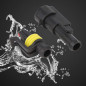 CESFONJER Imperméable à l'eau Connecteur, Électrique Prise Mâle et Femelle, AWG Connecteur étanche électrique pour Moto Scooter CESFONJER Imperméable à l'eau Connecteur, Électrique Prise Mâle et Femelle, AWG Connecteur étanche électrique pour Moto Scooter