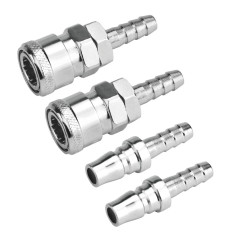 KLYNGTSK 2 Paires Embout Pneumatique Embout pour Tuyau Compresseur Tuyau de Gaz Buse de Cuivre Raccord Rapide de Connecteur d'Ad