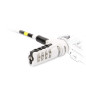 Mobilis câble de sécurité à Code - Acier trempé - Longueur: 1, 8 m - Ø 4 mm - Blanc et argenté Mobilis câble de sécurité à Code - Acier trempé - Longueur: 1, 8 m - Ø 4 mm - Blanc et argenté