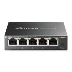 TP-Link TL-SG605E Switch Ethernet Gigabit 5 Ports Gigabit Hub RJ45, Switch Manageable, Boitier Métal, Plug-and-Play, Durable et