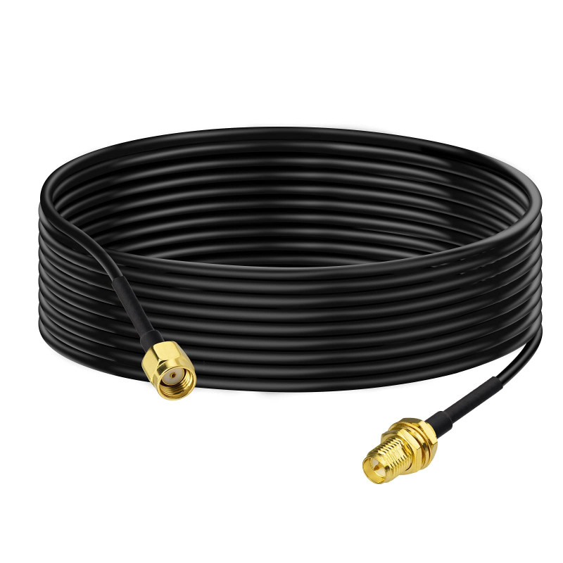 Bingfu Cable RP-SMA Rallonge Antenne WiFi 3m Adaptateur de RP-SMA Mâle à Femelle RG174 pour Extension Telesurveillance Routeur W Bingfu Cable RP-SMA Rallonge Antenne WiFi 3m Adaptateur de RP-SMA Mâle à Femelle RG174 pour Extension Telesurveillance Routeur W