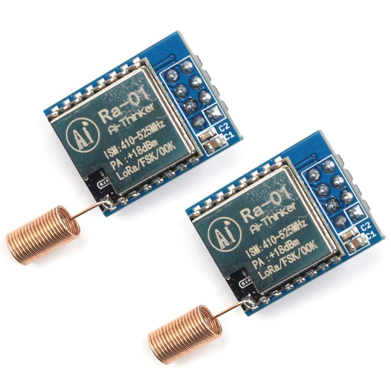 TECNOIOT 2pcs ra-01 Lora sx1278 433mhz ra01 Wireless Spread-Spectrum Transmission Socket TECNOIOT 2pcs ra-01 Lora sx1278 433mhz ra01 Wireless Spread-Spectrum Transmission Socket