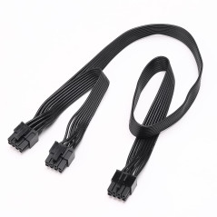 YieJoya Câble PCIE pour Corsair, PSU 8Pin mâle vers double PCIe 8Pin (6+2) mâle Câble d'alimentation pour Corsair Modular Power