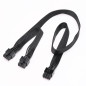 YieJoya Câble PCIE pour Corsair, PSU 8Pin mâle vers double PCIe 8Pin (6+2) mâle Câble d'alimentation pour Corsair Modular Power YieJoya Câble PCIE pour Corsair, PSU 8Pin mâle vers double PCIe 8Pin (6+2) mâle Câble d'alimentation pour Corsair Modular Power