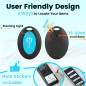 Esky Localisateur d'objets, Localisateur de Clés 4 Récepteurs et 1 Émeteur 80 DB Travail de 39,9m sans Fil RF avec LED Lampe de Esky Localisateur d'objets, Localisateur de Clés 4 Récepteurs et 1 Émeteur 80 DB Travail de 39,9m sans Fil RF avec LED Lampe de