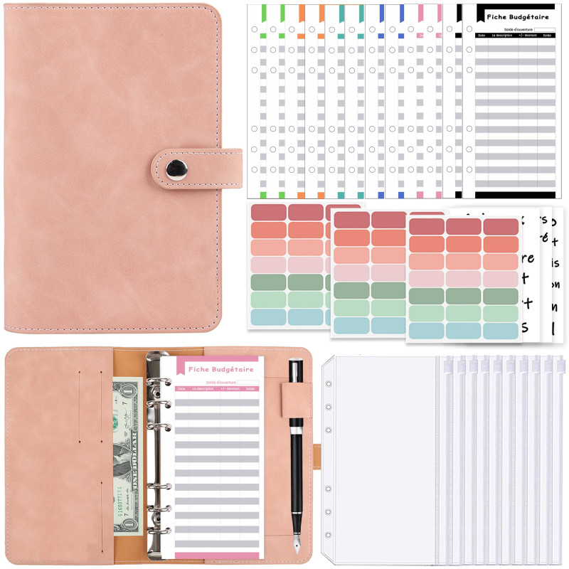 KIHONI Classeur Budget A6 Français,Enveloppe budget, Budget Planner Français avec 10 Budget Enveloppe,12 Feuilles de Budget,3 Au KIHONI Classeur Budget A6 Français,Enveloppe budget, Budget Planner Français avec 10 Budget Enveloppe,12 Feuilles de Budget,3 Au