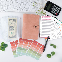 KIHONI Classeur Budget A6 Français,Enveloppe budget, Budget Planner Français avec 10 Budget Enveloppe,12 Feuilles de Budget,3 Au