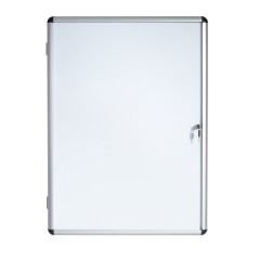 Bi-Office Vitrine d'Affichage Interieur Enclore, Tableau Blanc Magnétique Verrouillable, 367 x 500 mm, 2 x A4