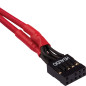 Corsair CC-8900246 Kit d’extension gainé pour panneau avant Premium Rouge, 30 cm Corsair CC-8900246 Kit d’extension gainé pour panneau avant Premium Rouge, 30 cm
