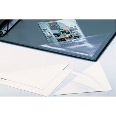 Durable 838219 Boite de 100 Pochettes Coins Adhésives 125 x 125 mm