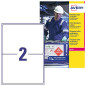 Avery Étiquettes Ultra-Résistantes Polyéthylène - 100 Étiquettes Autocollantes 210 x 148 mm - Compatible Imprimante Étiquette Au Avery Étiquettes Ultra-Résistantes Polyéthylène - 100 Étiquettes Autocollantes 210 x 148 mm - Compatible Imprimante Étiquette Au