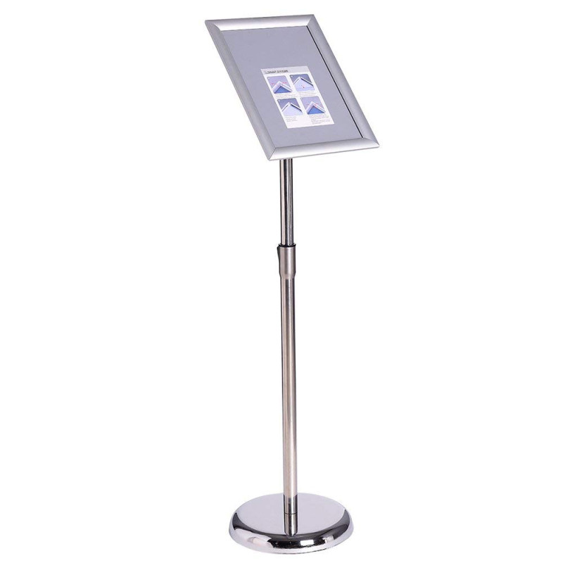 Porte-affiche en aluminium, support pour affiche, panneau d'affichage, présentoirs, enseigne de piédestal réglable, présentoir p Porte-affiche en aluminium, support pour affiche, panneau d'affichage, présentoirs, enseigne de piédestal réglable, présentoir p