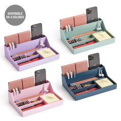 Miquelrius - Plateau organisateur de bureau, Organisateur de bureau de grande capacité, Taille 250 x 175 x 72 mm, Design compact
