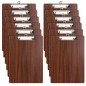 Porte-Blocs en Bois A4,12 Pièces Planchettes à Pince Avec Clip, Clipboard Porte-Formulaires Porte-Blocs en Bois A4,12 Pièces Planchettes à Pince Avec Clip, Clipboard Porte-Formulaires