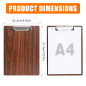Porte-Blocs en Bois A4,12 Pièces Planchettes à Pince Avec Clip, Clipboard Porte-Formulaires Porte-Blocs en Bois A4,12 Pièces Planchettes à Pince Avec Clip, Clipboard Porte-Formulaires