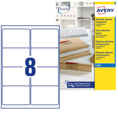Avery J8 étiquettes QuickPEEL