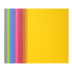 Exacompta - Réf. 217001E - 10 paquets de 10 chemises rigides ROCK"S 210 g/m2 aux couleurs vives - chemises certifiées PEFC - dim