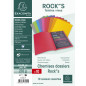 Exacompta - Réf. 217001E - 10 paquets de 10 chemises rigides ROCK"S 210 g/m2 aux couleurs vives - chemises certifiées PEFC - dim Exacompta - Réf. 217001E - 10 paquets de 10 chemises rigides ROCK"S 210 g/m2 aux couleurs vives - chemises certifiées PEFC - dim