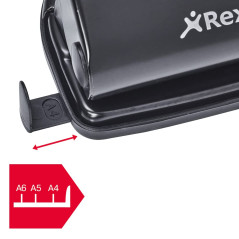 Rexel V412 Perforateur 4 Trous Noir