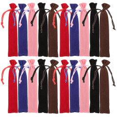 TOYANDONA Étui à Stylo en Velours Étui à Stylo Cordon Sac à Stylo Porte-Stylo Manche à Cordon pour Étudiant de Bureau (Multicolo