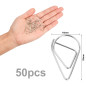 Trombone-50Pcs Petits Trombones En Métal,Trombones Fantaisie en Forme de Goutte d'Eau, Pince de Bureau,Trombones pour Bureau Liv Trombone-50Pcs Petits Trombones En Métal,Trombones Fantaisie en Forme de Goutte d'Eau, Pince de Bureau,Trombones pour Bureau Liv
