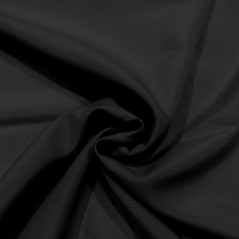 Soleil d'ocre, Alix Nappe carrée Anti-tâches, Polyester, Noir, 140x140 cm