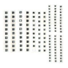 DollaTek 130 pcs/Set 13 Valeurs SMD Aluminium Électrolytique Condensateur Assortiment 1uF-220uF