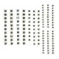 DollaTek 130 pcs/Set 13 Valeurs SMD Aluminium Électrolytique Condensateur Assortiment 1uF-220uF