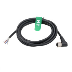 HangTon Actionneur de capteur M12 A codé 4 broches femelle à angle droit pour fil ouvert pour automatisation industrielle, périp