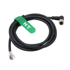 HangTon Actionneur de capteur M12 A codé 4 broches femelle à angle droit pour fil ouvert pour automatisation industrielle, périp