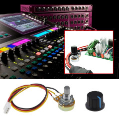 ECSiNG 2 ensembles B10K Potentiomètre Rotatif à Cône Linéaire WH148 10 K Ohm Résistance Variable à Film de Carbone à Un Tour ave