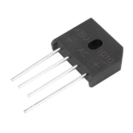 1pc KBU1010 Redresseur De Diode Sur Pont Pont De Diodes 10A 1000V 4 Broches Pour Commutateur De Reglage Dalimentation