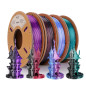 ERYONE – Lot de 4 filaments PLA bicolore en soie pour imprimante 3D 1,75 mm, précision +/- 0,03 mm, 0,25 kg par bobine, 1 kg au ERYONE – Lot de 4 filaments PLA bicolore en soie pour imprimante 3D 1,75 mm, précision +/- 0,03 mm, 0,25 kg par bobine, 1 kg au