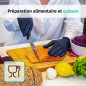 SF Gants nitrile XL noirs – 100 gants jetables, non poudrés, sans latex, résistants, pour la cuisine, l’usage médical, le ménage SF Gants nitrile XL noirs – 100 gants jetables, non poudrés, sans latex, résistants, pour la cuisine, l’usage médical, le ménage