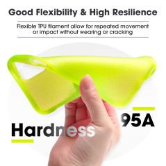 Filament d'impression 3D eSUN TPU-95A 1.75mm, 1KG (2.2 LBS), Vert Transparent, Flexible, Dureté 95A, Tolérance Dimensionnelle +/