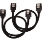 Câble SATA gainé CORSAIR Premium - SATA 6Gbps 30 cm, Noir Câble SATA gainé CORSAIR Premium - SATA 6Gbps 30 cm, Noir