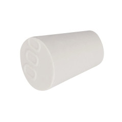 Labasics 10PK 000# Bouchons en caoutchouc solide - Taille:9mm Bouteille, 13mm Haut, 17mm Longueur - Bouchons en caoutchouc blanc