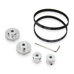 Zeberoxyz 2 pièces ensemble GT2 roue synchrone 20&40 dents 5mm alésage poulie de distribution en aluminium avec 2 pièces longueu