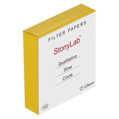 stonylab Papier Filtre Qualitatif, 100 Paquets de Cercles de Papier Filtre en Cellulose à Débit Lent avec Rétention de Particule