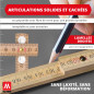 Metrie™ Mètres pliants – Mètres en bois 2 m | Mètres – NATUREL – Échelle duplex, Fabriqués dans l’UE | Robustes et précis | pour Metrie™ Mètres pliants – Mètres en bois 2 m | Mètres – NATUREL – Échelle duplex, Fabriqués dans l’UE | Robustes et précis | pour