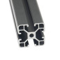 Iverntech 4040 1 Profilé d'extrusion en aluminium anodisé noir avec fente série 40 de 8 mm - selon la norme Européenne - Rail li Iverntech 4040 1 Profilé d'extrusion en aluminium anodisé noir avec fente série 40 de 8 mm - selon la norme Européenne - Rail li