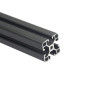 Iverntech 4040 1 Profilé d'extrusion en aluminium anodisé noir avec fente série 40 de 8 mm - selon la norme Européenne - Rail li Iverntech 4040 1 Profilé d'extrusion en aluminium anodisé noir avec fente série 40 de 8 mm - selon la norme Européenne - Rail li
