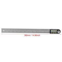 Règle D'angle Numérique 2 En 1 Angle Finder 0-300mm 360 ° Acier Inoxydable Rapporteur Electronique Goniomètre Jauge Règle Écran