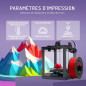 WINKLE Filament PLA HD 1.75mm Blanc Glacier pour Impression 3D, Bobine PLA 1kg, Filament Imprimante 3D, Matériaux d'impression 3 WINKLE Filament PLA HD 1.75mm Blanc Glacier pour Impression 3D, Bobine PLA 1kg, Filament Imprimante 3D, Matériaux d'impression 3