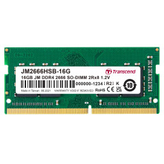 Transcend JM2666HSB-16G 16GB DDR4 2666MHz So-DIMM 2Rx8 1.2V