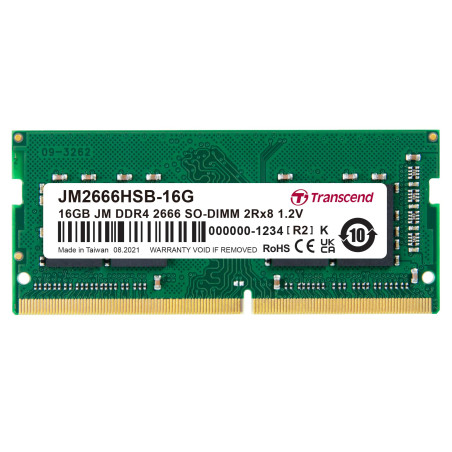 Transcend JM2666HSB-16G 16GB DDR4 2666MHz So-DIMM 2Rx8 1.2V