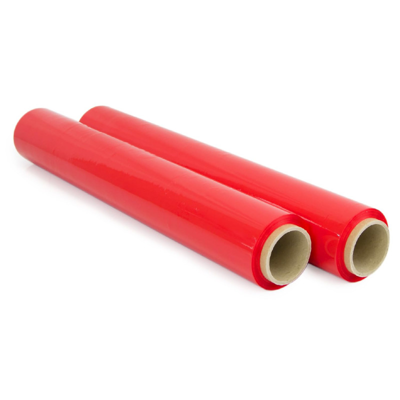 Film pour emballer 50 cm de large et étirable jusqu'à 300 mètres de longueur - Rouleau de film élastique manuel pour emballage i Film pour emballer 50 cm de large et étirable jusqu'à 300 mètres de longueur - Rouleau de film élastique manuel pour emballage i