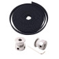 FULARR® 2M Professionnel 3D Imprimante GT2 Courroie, 2mm Pas 6mm Caoutchouc Crantée, avec 2Pcs 5mm 20T GT2 Distribution Courroie FULARR® 2M Professionnel 3D Imprimante GT2 Courroie, 2mm Pas 6mm Caoutchouc Crantée, avec 2Pcs 5mm 20T GT2 Distribution Courroie
