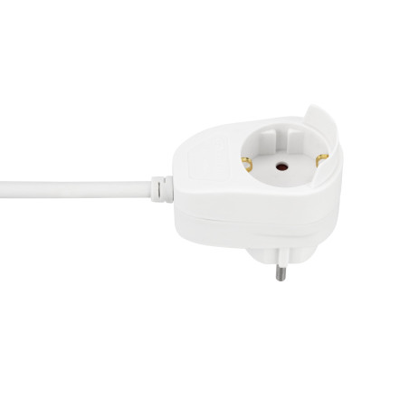 REV Rallonge avec Contact de Protection 3m Blanc Powersplit