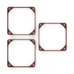 Noctua NA-SAVG1, Joints Anti-Vibrations pour Ventilateurs 120x25 mm (Kit de 3, Bruns)